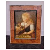 A reproduction painting on wood of Felix Schlesinger