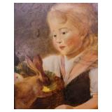 A reproduction painting on wood of Felix Schlesinger