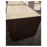 A pair of 2 Drawer Modern Nightstands.