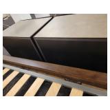 A pair of 2 Drawer Modern Nightstands.