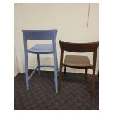 A Calligaris Plastic Stool and Chair.