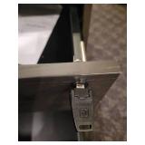 A 2 Drawer Lockable File Cabinet on wheels by BDI.