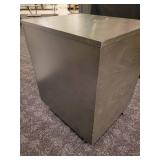A 2 Drawer Lockable File Cabinet on wheels by BDI.