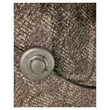 A Tripod Floor Lamp with wood legs.