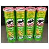 TN 4 - Pringles Sour Cream & Onion Party Stack Chips - 4 Pack (Best by 01/2026)