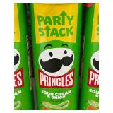 TN 4 - Pringles Sour Cream & Onion Party Stack Chips - 4 Pack (Best by 01/2026)
