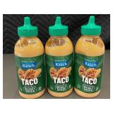 VA 3 - Hidden Valley Ranch Taco Secret Sauce 12 fl oz Bottles - Lot of 3