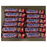 Z - Snickers Share Size Candy Bars - 12 Count Bulk Lot, 3.29 oz Each, Exp 10/2025