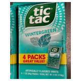 GA 4 - Tic Tac Wintergreen Mints 2 Packs, 4 Packs Each