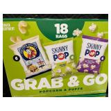 Bulk Grab & Go Popcorn & Puffs Snack Assortment, 36 Bags