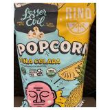 LesserEvil Organic Popcorn Pina Colada 4-Pack, Gluten Free, Exp 1/15/2025