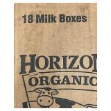 Horizon Organic Chocolate Lowfat Milk - 18 Pack, 8 oz Boxes, Feb 2025 Expiry