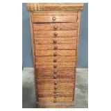 Antique Printers / Jewelry Cabinet