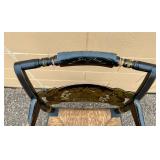 Pair of L. Hitchcock Cane/Rush Seat Chairs