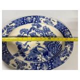Vintage Japanese Blue and White Porcelain Platter