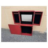 Asian Style Red Jewelry Cabinet