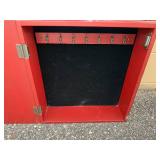 Asian Style Red Jewelry Cabinet