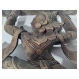 Two Wood Carved Asian Themed Corbels