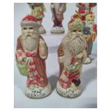 "Santas Around the World" Santa Claus Porcelain Figurines Set of 8