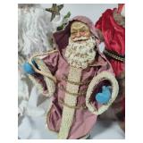 Old World Santa Figurines and Tree Toppers