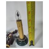 Vintage Electric Holiday Flickering Electric Candle and Angel Music Box