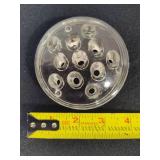 Set of 3 Glass Flower Frogs