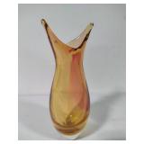 Hand Blown Murano Mid Century Art Glass "Beak" Style Vase