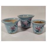 Hand Painted Ceramic Pot Set