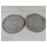 Two Aluminum Rolling Plant Stands