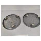 Two Aluminum Rolling Plant Stands