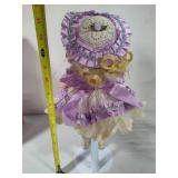 Paradise Galleries "April" Porcelain Doll w/Stand