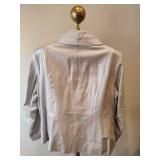 Silver Tone Leather Jacket - Terry Lewis 1X