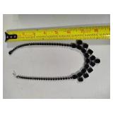 Weiss Black Rhinestone Necklace