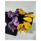 925 Barse Abalone Style Shell Elastic Bracelets