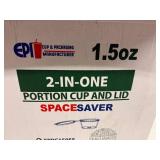 4x 50ct Sleeves 2-in-one 1.5oz Portion Cup & Attached Lid