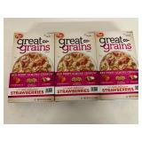 3x 1Post Great Grains Cereal-Red Berry Almond Crunch-Best Buy Date 1/2027