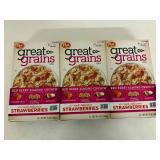 3x 1Post Great Grains Cereal-Red Berry Almond Crunch-Best Buy Date 1/2027
