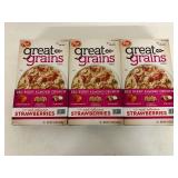3x 1Post Great Grains Cereal-Red Berry Almond Crunch-Best Buy Date 1/2027