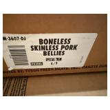 I. 63.2lbs Bonless Skinless Pork Bellies-Bulk Packed