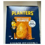 18x 1.75oz Planters Honey Roasted Peanuts-8/2025