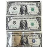 1957 A Silver Certificate and 1963 Federal Reserve Notes