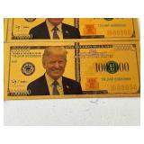 24K Gold Foil $1,000,000 Trump Notes
