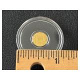 1/200th Ounce .999 Fine Gold Round