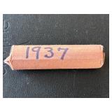 1937 Lincoln Wheat Cent Roll