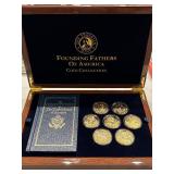 Gold Layered Founding Fathers of America Coins