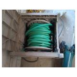 Lawn Tractor Sprinkler with Hose Reel Cart and Garden Hose