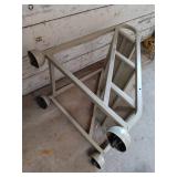 Rolling Industrial Step Stool with 3 Non-Slip Steps