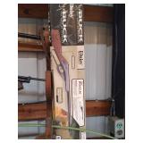Lot of Daisy BB Guns with Boxes and Wooden Gun Rack