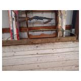 Lot of Daisy BB Guns with Boxes and Wooden Gun Rack