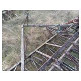 Used Pull-Type Field Cultivator Frame with Spring Tines